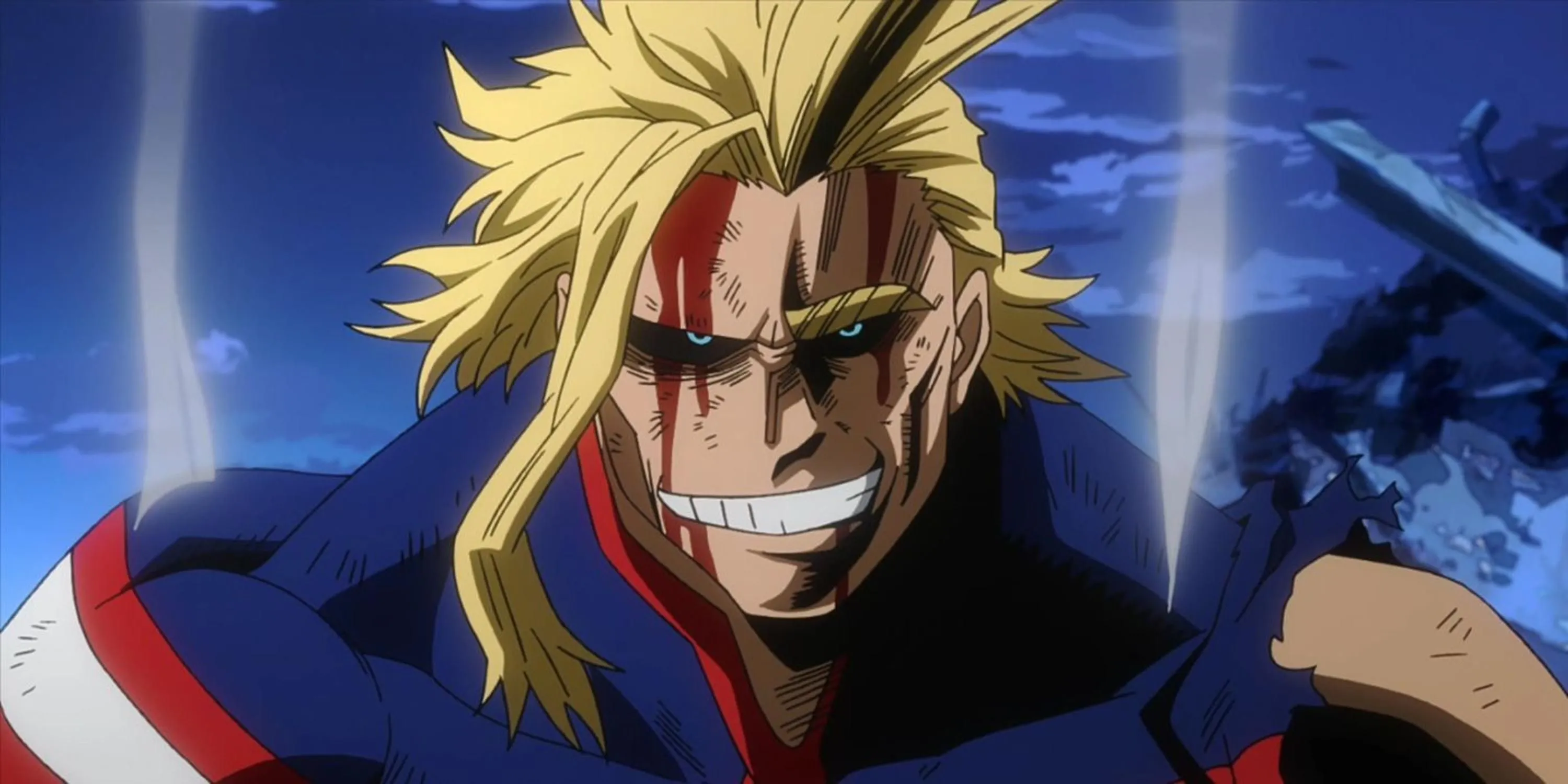 Hình ảnh All Might trong trạng thái anh hùng từ My Hero Academia