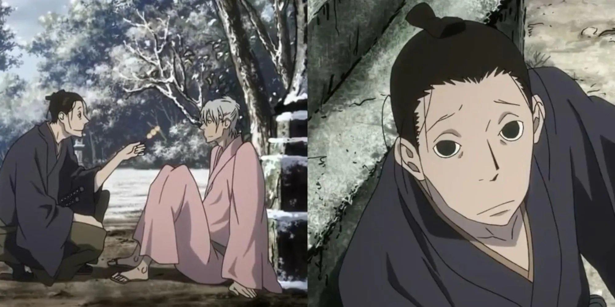 Masanosuke Akitsu với kiếm trong House of Five Leaves