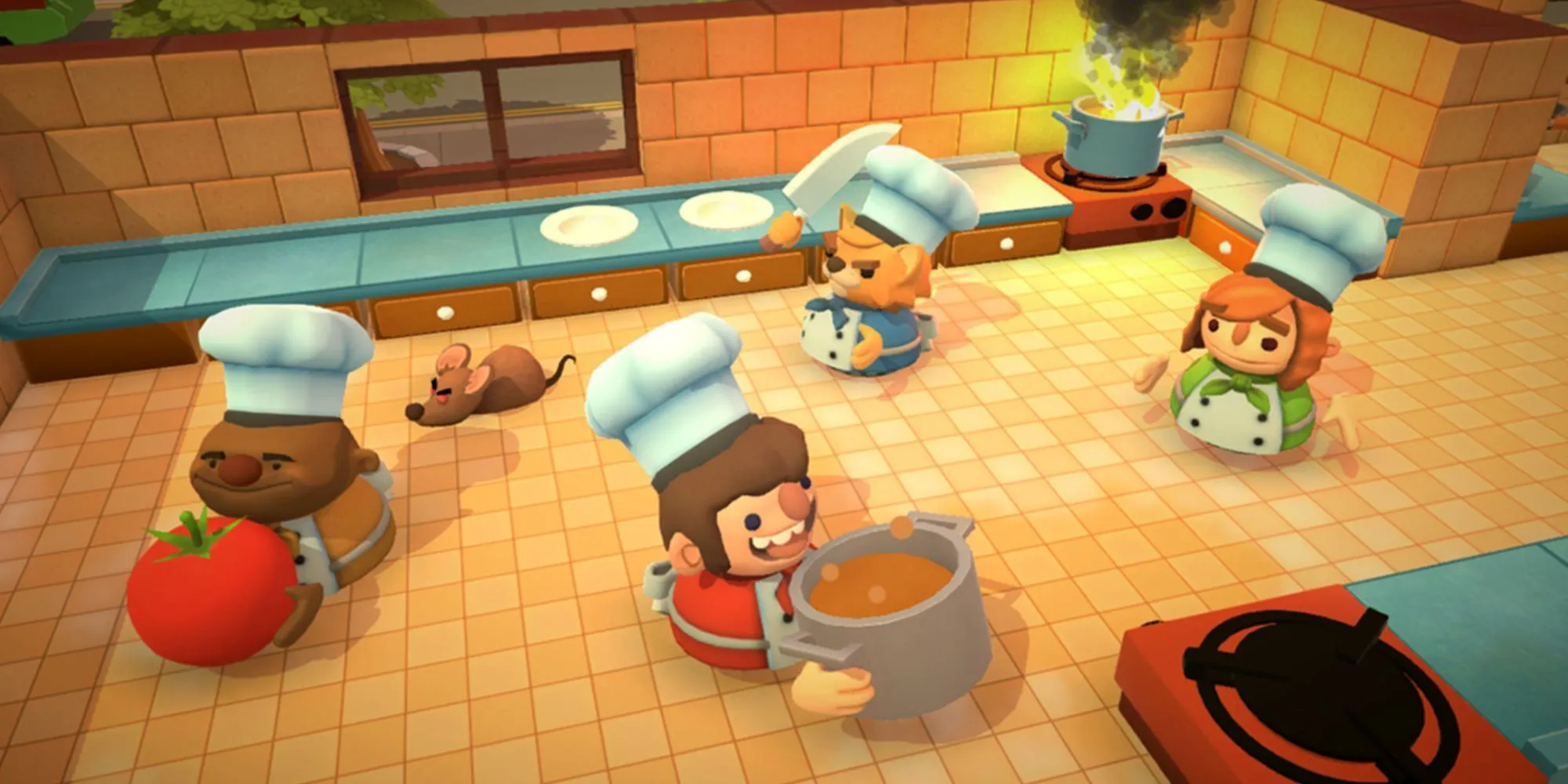Sự hỗn loạn trong nhà bếp đầy thử thách của Overcooked 2