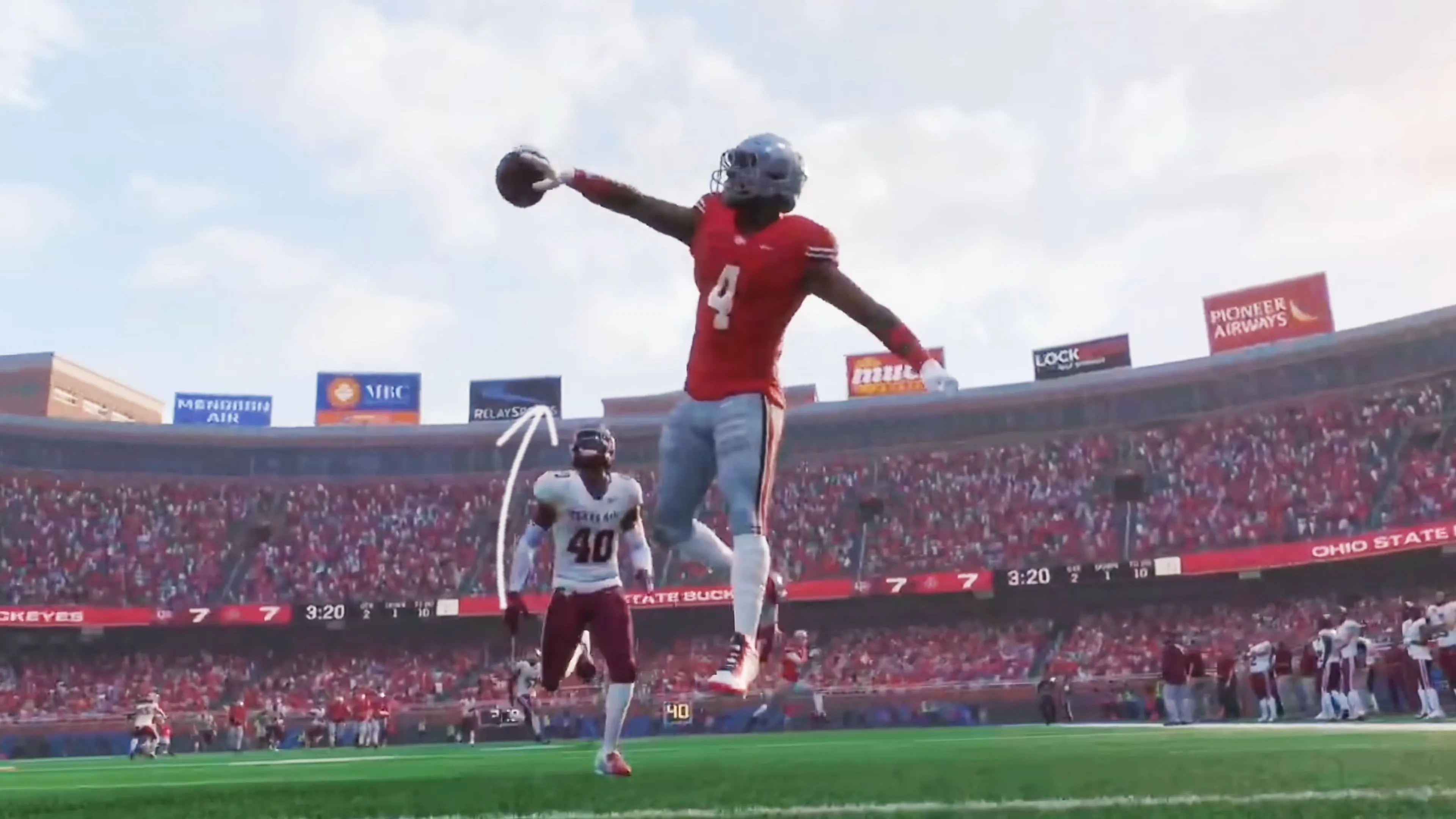 Ảnh chụp màn hình lối chơi trong College Football 26