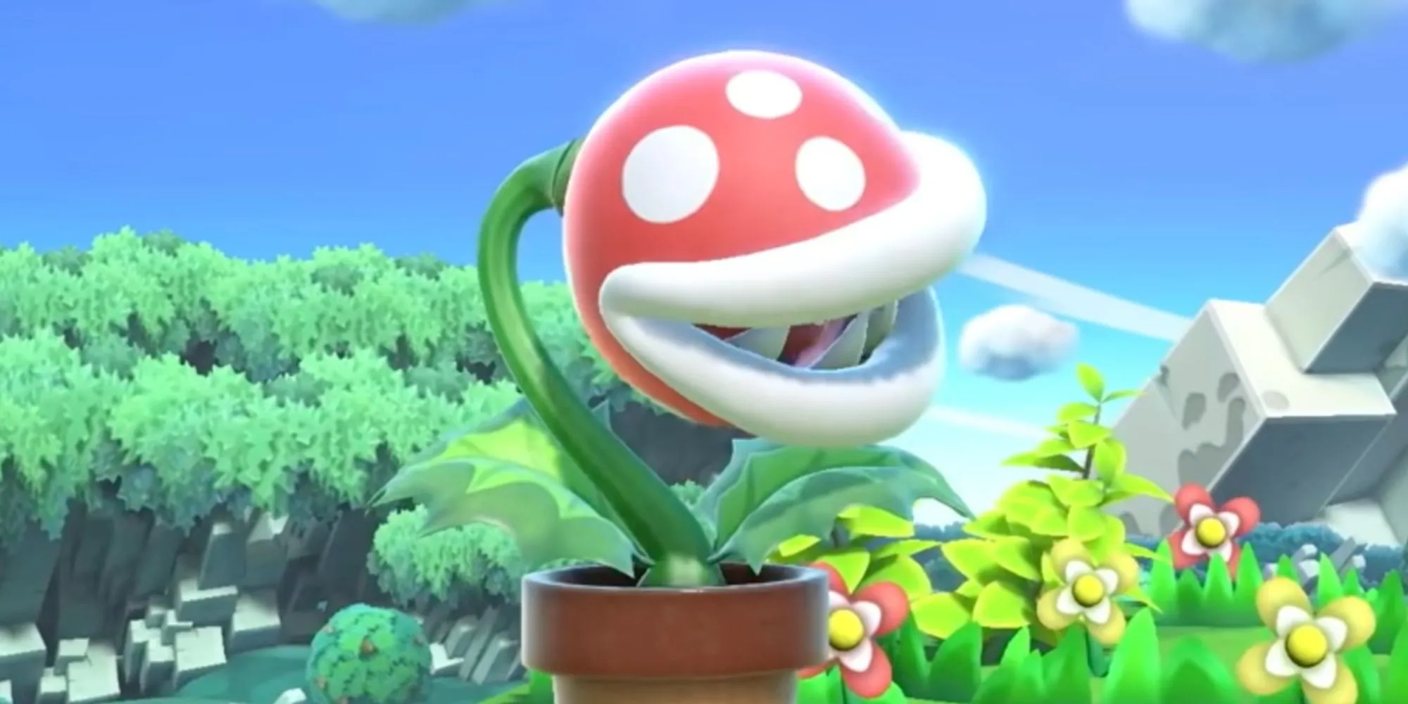 Cây Piranha Plant từ series Super Mario, biểu tượng cho cây cảnh phong cách gamer