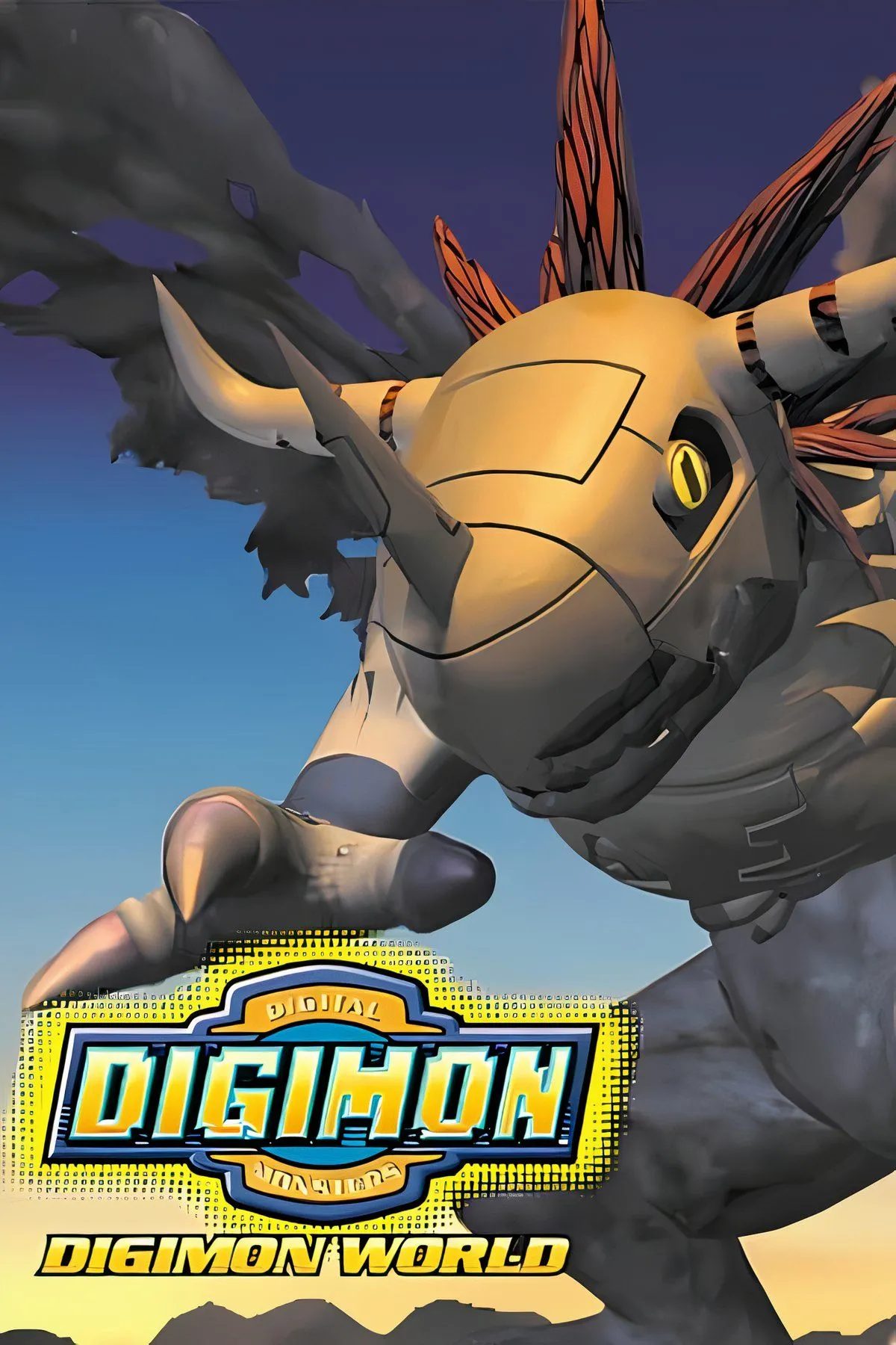 Digimon World, game nhập vai mô phỏng nuôi thú cưng ảo trên PlayStation 1, với nhân vật chính và các Digimon đồng hành trong thế giới số