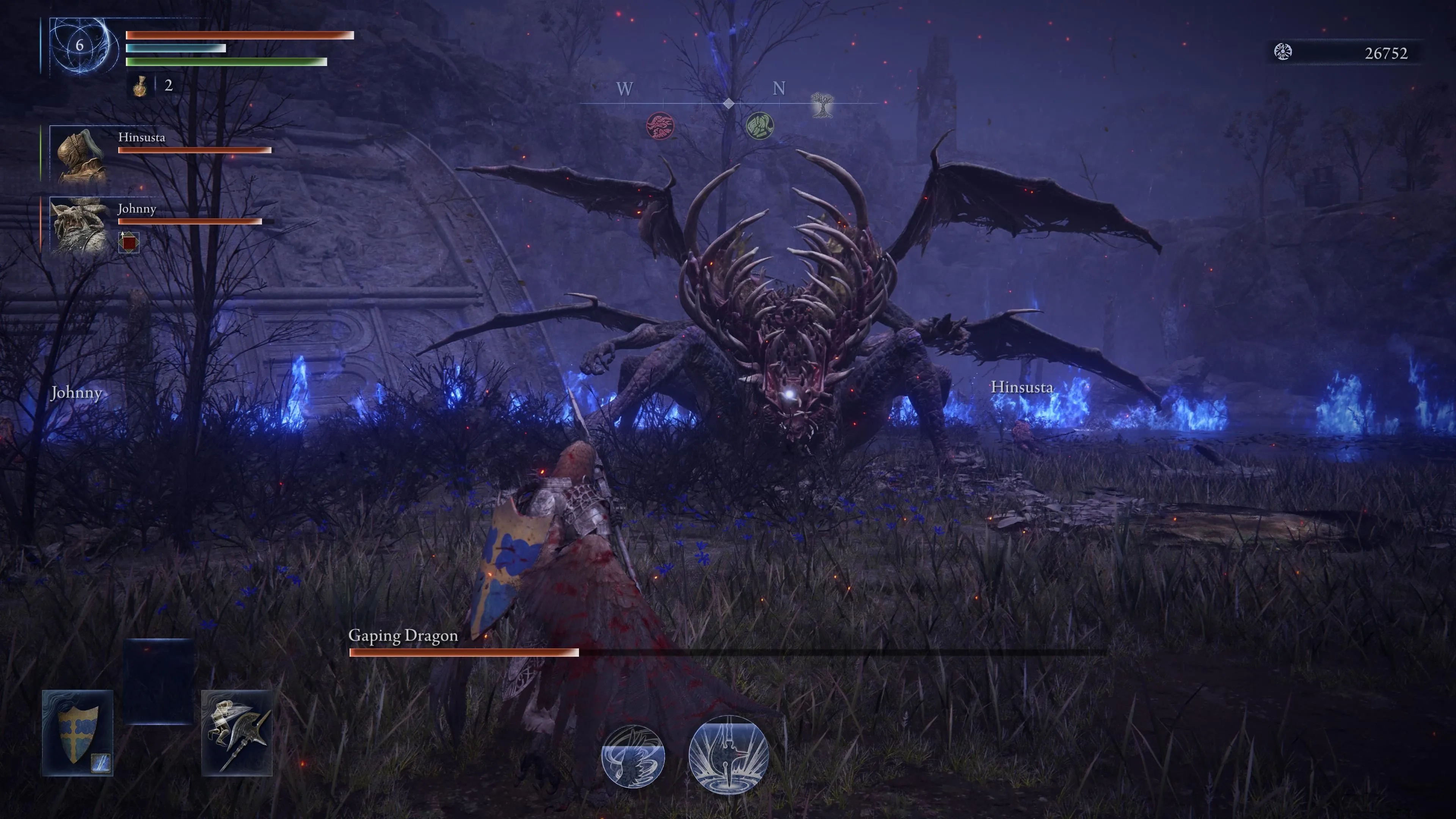 Gaping Dragon, một trong những boss từ Dark Souls xuất hiện trong Elden Ring Nightreign