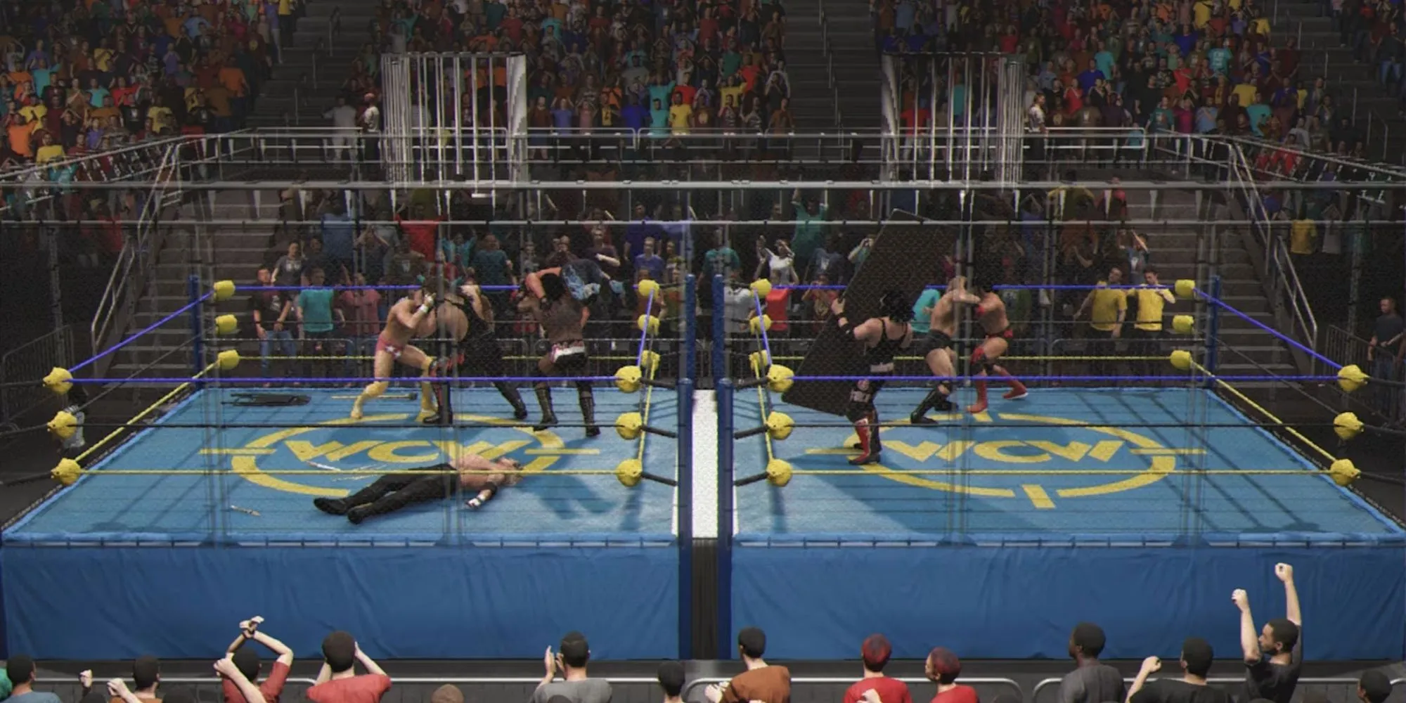 Giao diện chính của WWE 2K25, minh họa vấn đề tương thích tính năng Community Creations trên các nền tảng