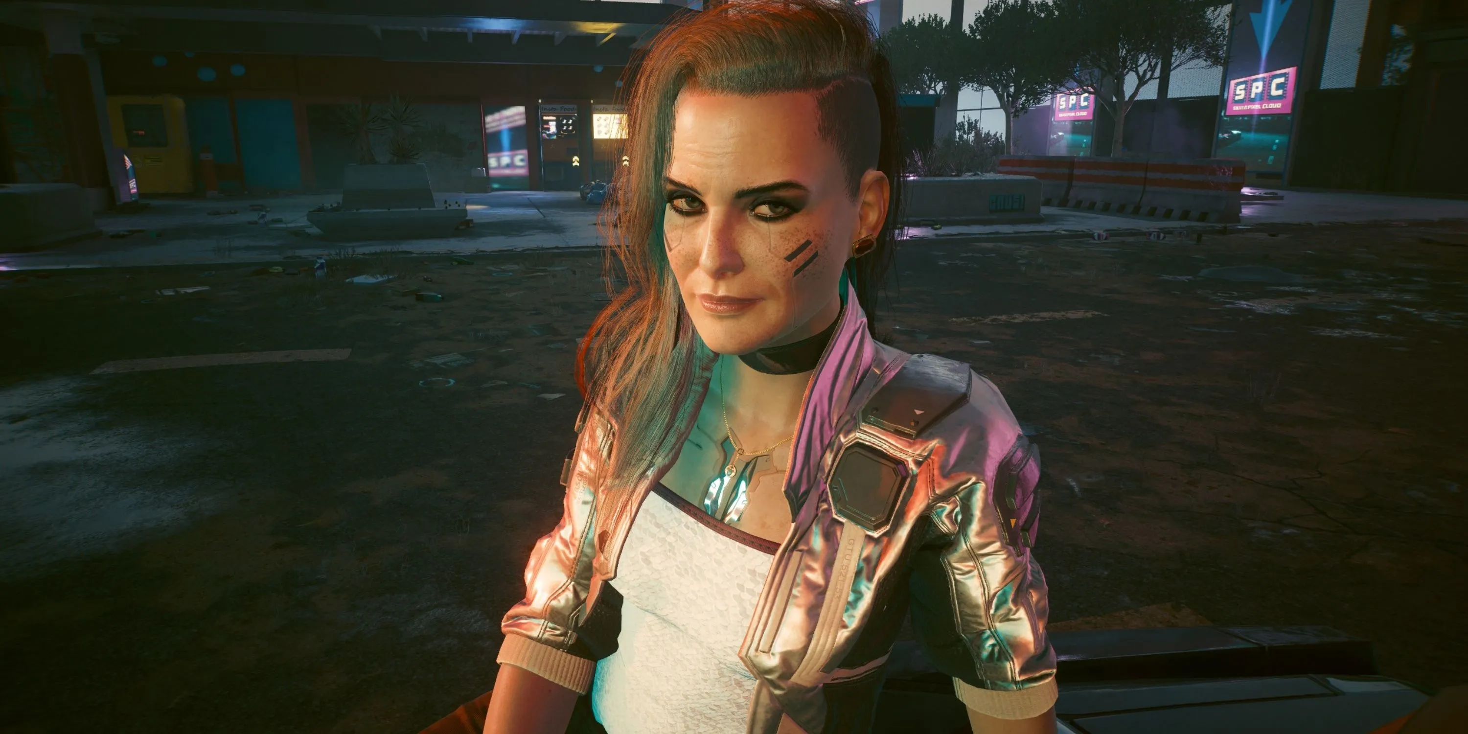 Khoảnh khắc lãng mạn giữa V và Rogue trong cốt truyện Cyberpunk 2077