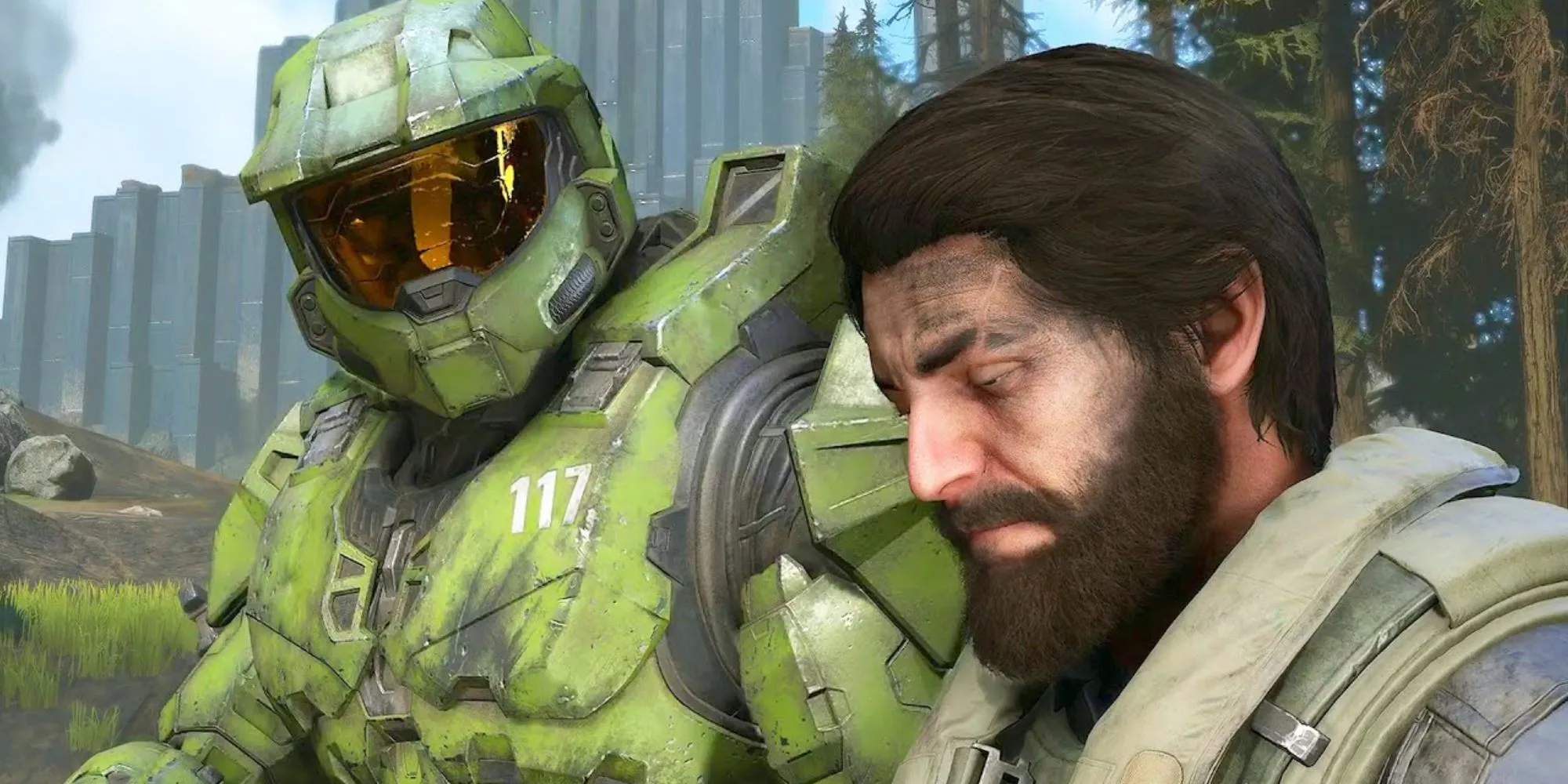 Master Chief và Fernando Esparza cùng nhau hành động trong chiến dịch thế giới mở của Halo Infinite