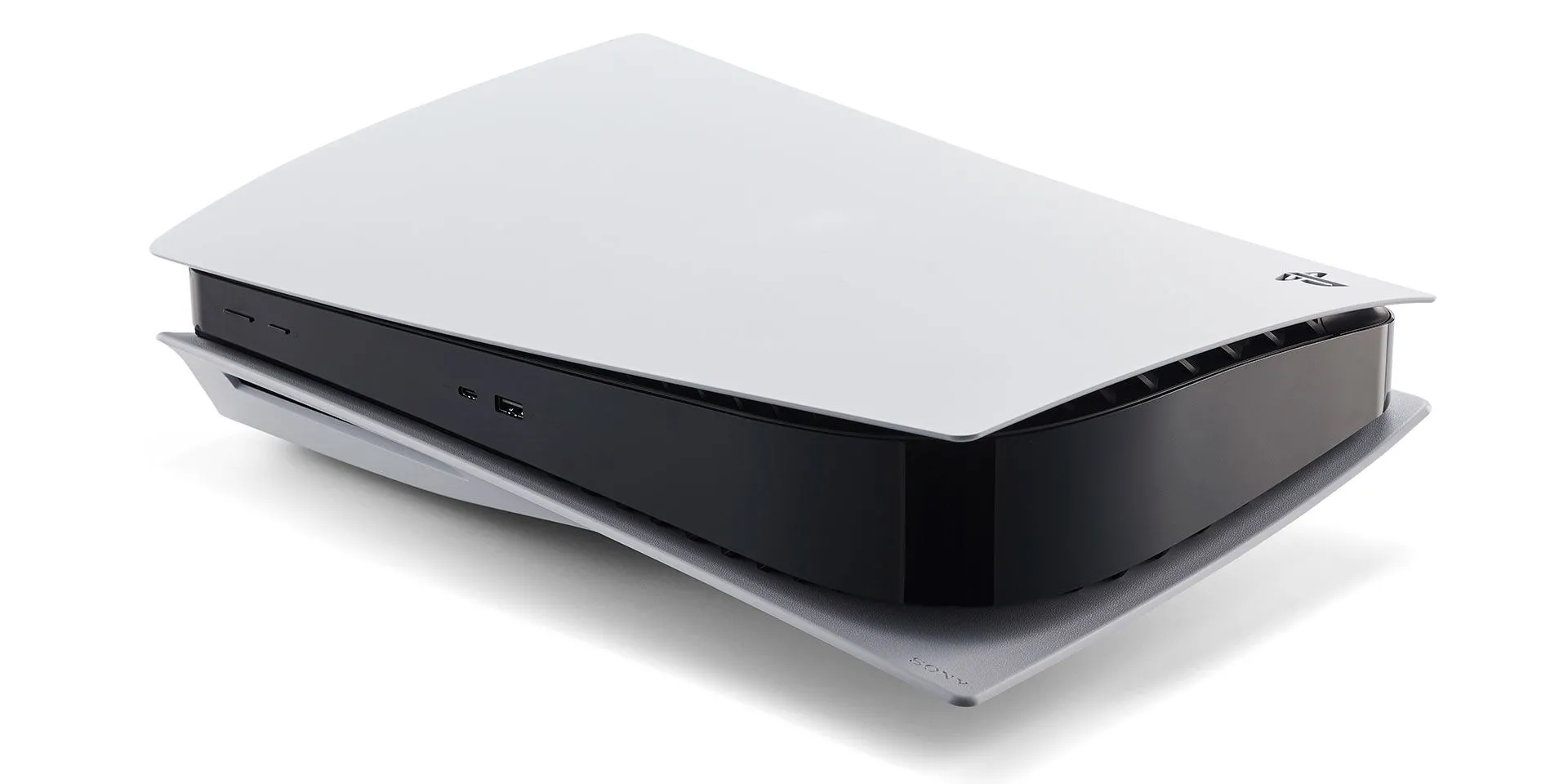 Máy chơi game PlayStation 5 với thiết kế hiện đại.
