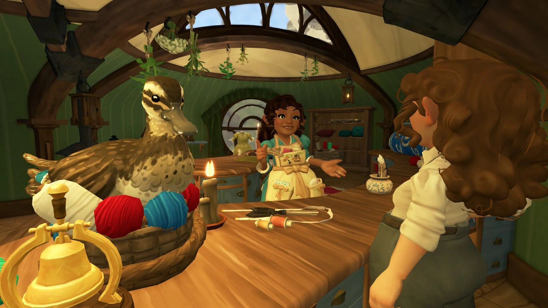 Một cảnh quan yên bình tại The Shire trong game Tales of the Shire