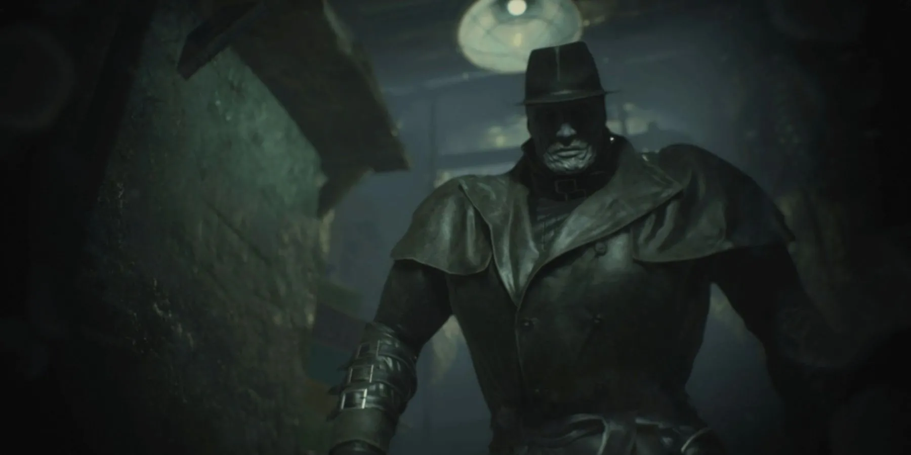Mr. X (Tyrant) đáng sợ trong bóng tối tại đồn cảnh sát Resident Evil 2 Remake