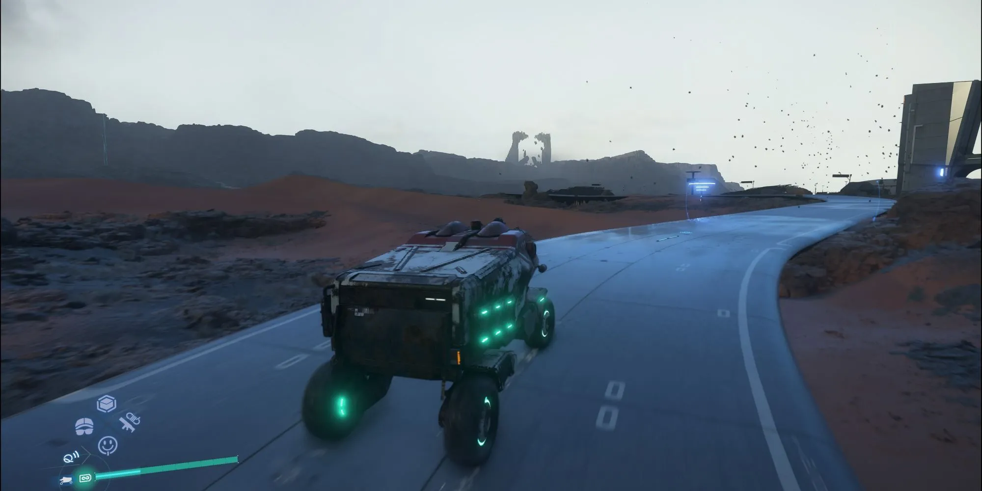Quang cảnh hoang vắng và đẹp mắt trong thế giới của Death Stranding 2.
