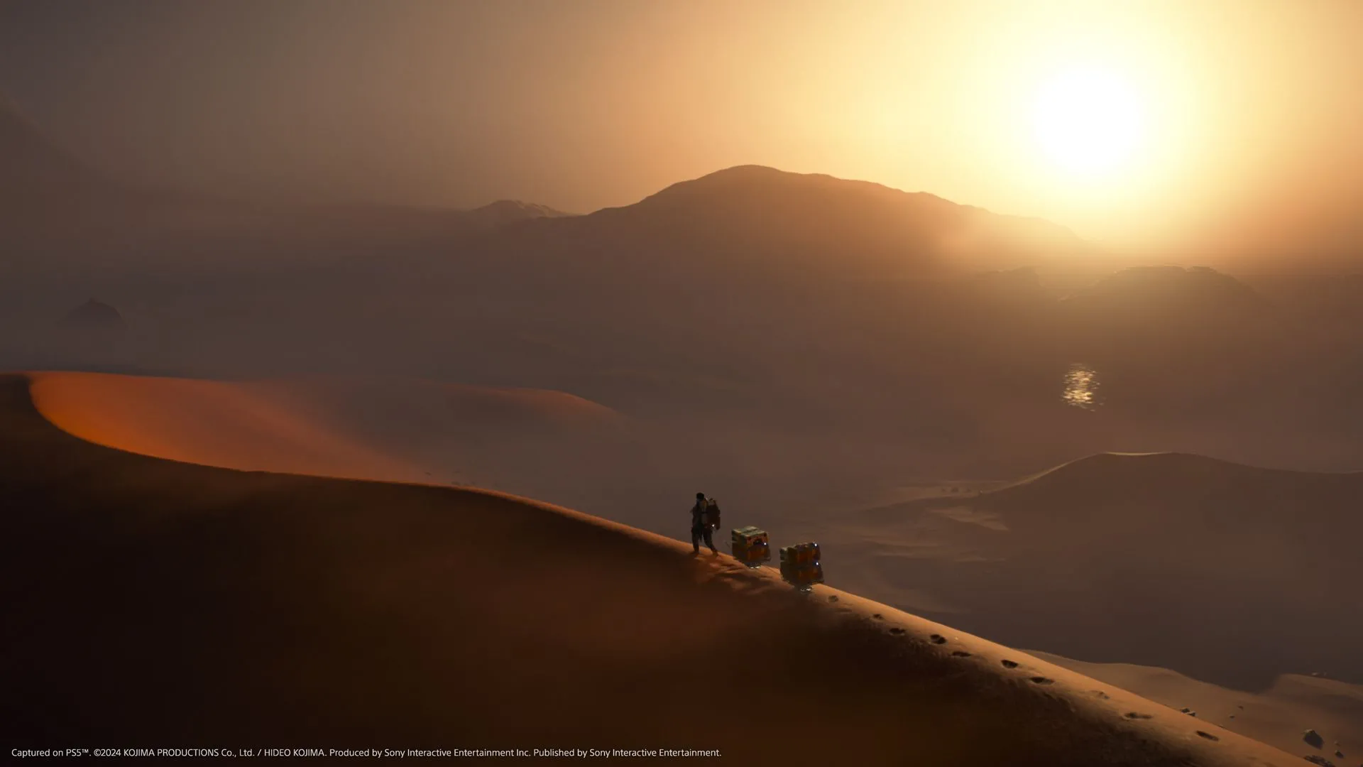 Sam Bridges sử dụng một loại vũ khí hoặc thiết bị trong Death Stranding 2.