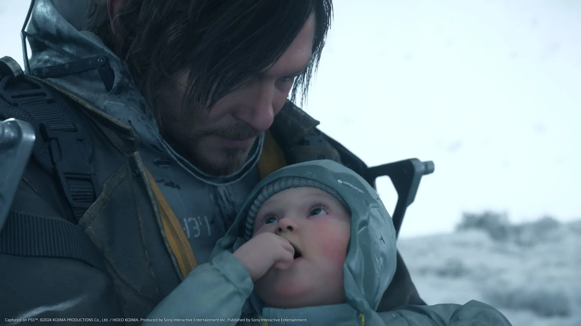 Sam Bridges sử dụng một phương tiện di chuyển mới trong Death Stranding 2.