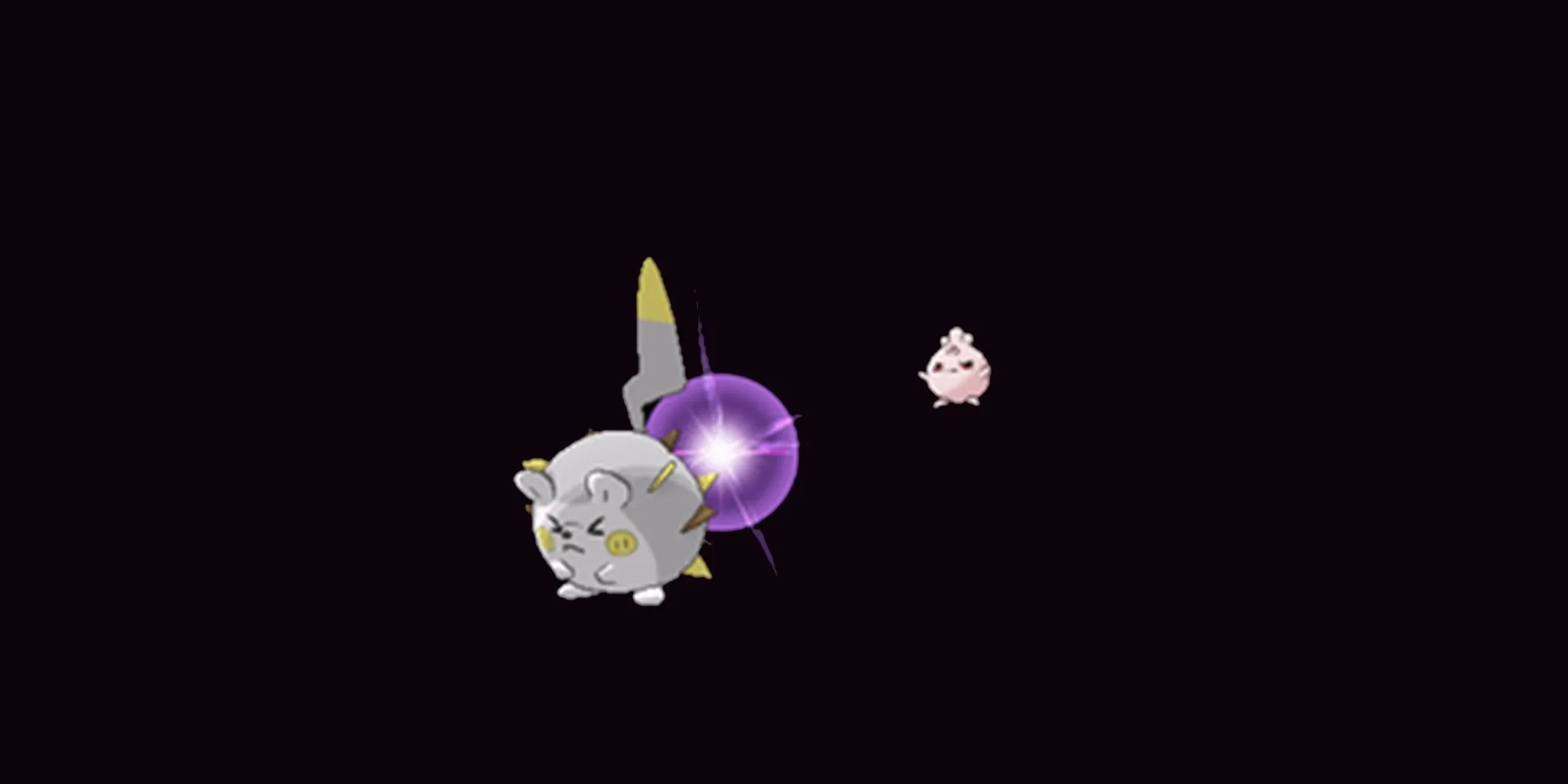 Togedemaru tung đòn Fell Stinger cực mạnh vào Igglybuff, thể hiện sức mạnh tiềm ẩn