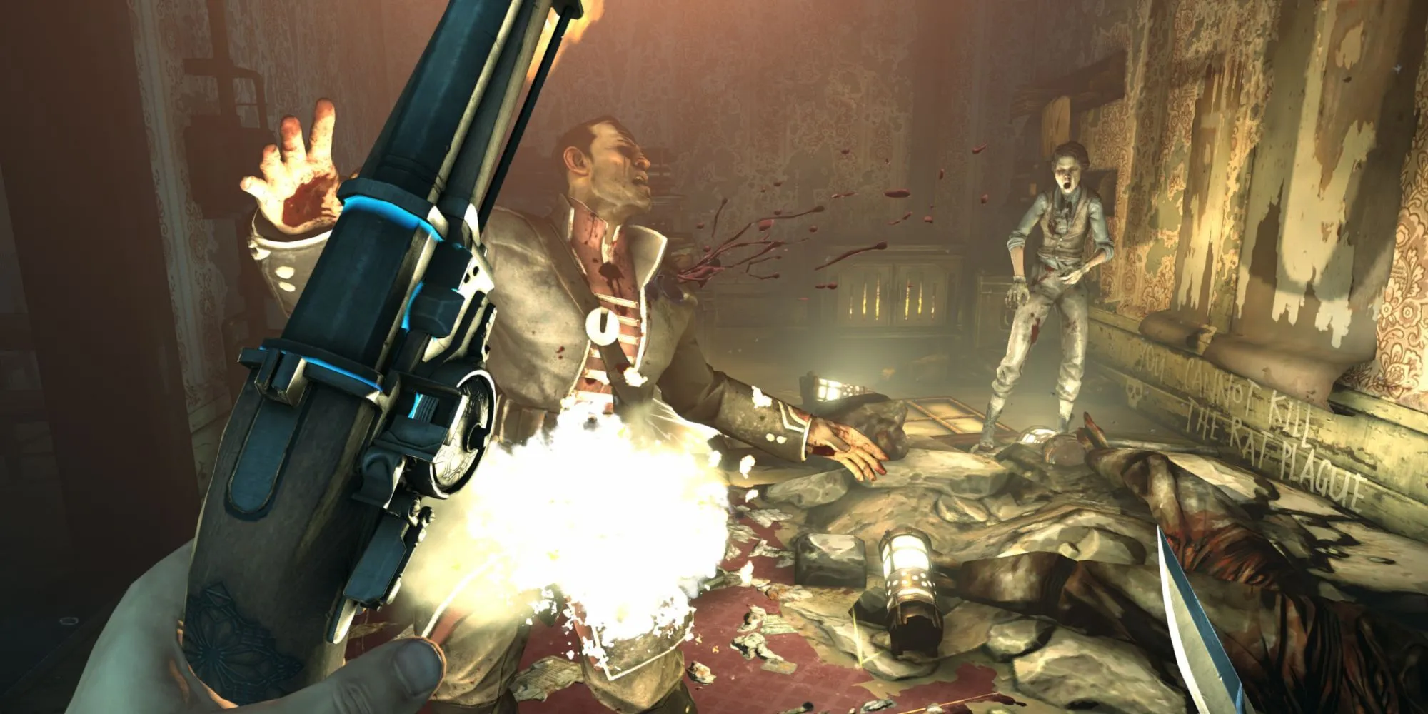 Corvo hành động lén lút trong Dishonored, game yêu cầu sự tỉ mỉ từng bước, nên Save Scumming là cần thiết để hoàn hảo những pha hành động.