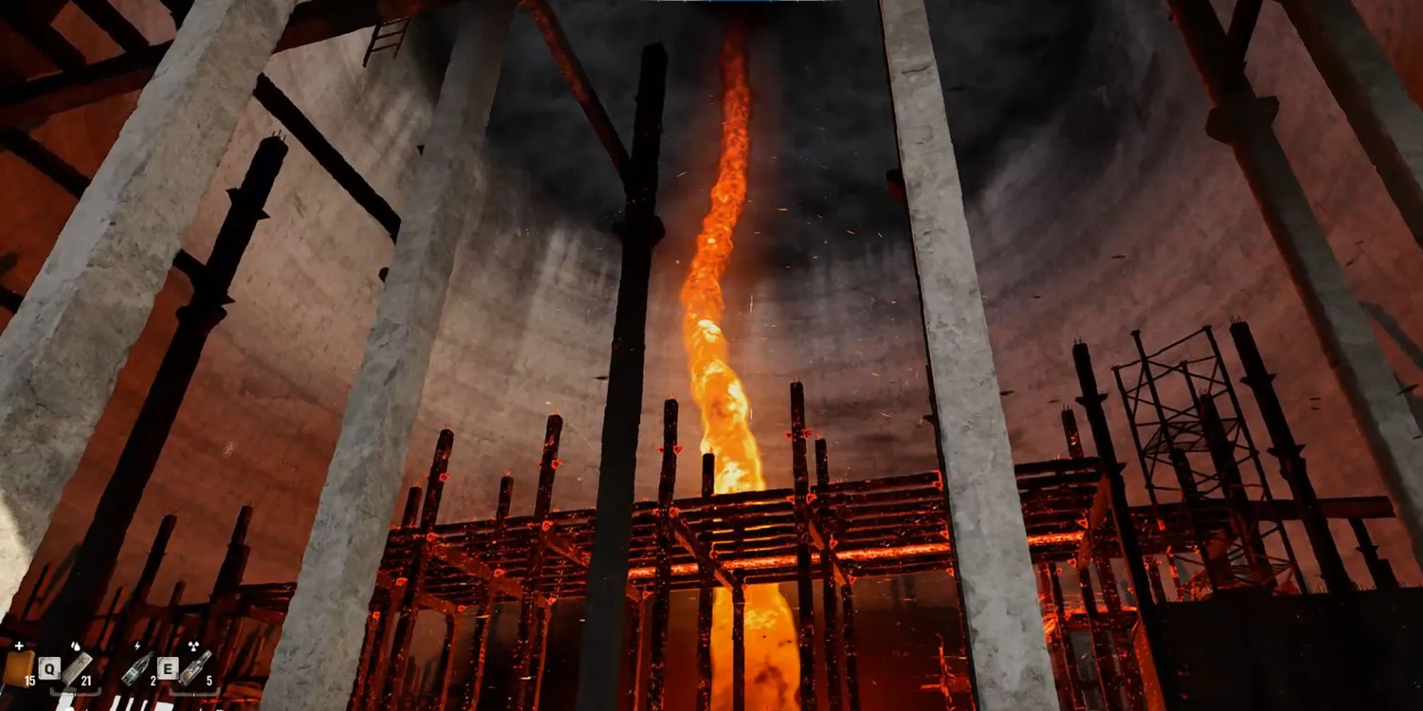 Dị thường Vòng Xoáy Lửa Fire Whirl rực cháy tại Tháp Làm Mát trong STALKER 2