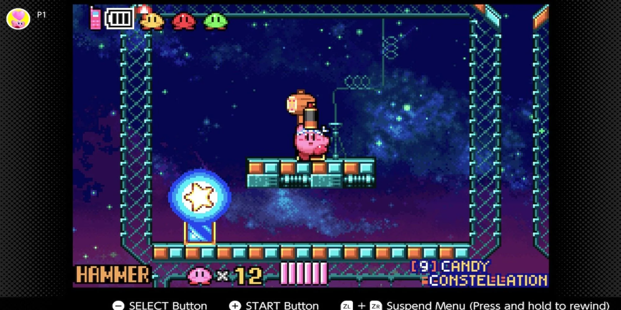 Kirby đáng yêu mở rương và nhận bình sơn trong thế giới Metroidvania của Kirby &amp; The Amazing Mirror