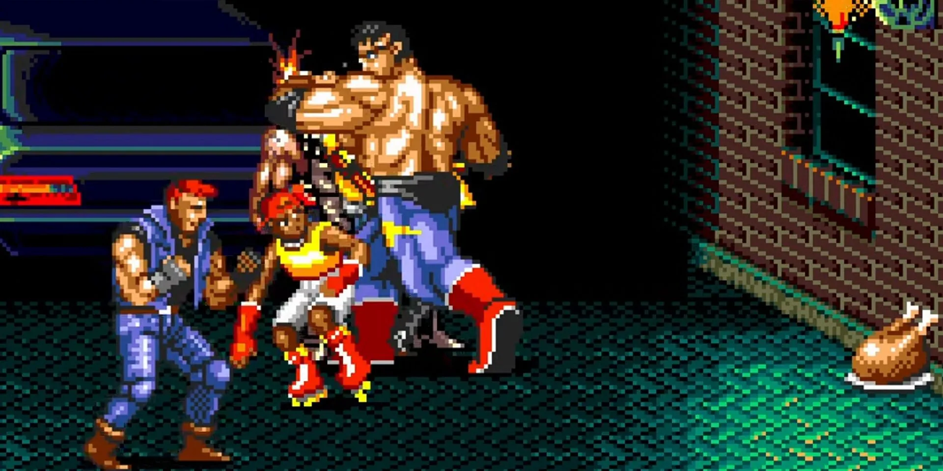 Max và Skate hợp sức chiến đấu trên đường phố trong beat 'em up kinh điển Streets of Rage 2