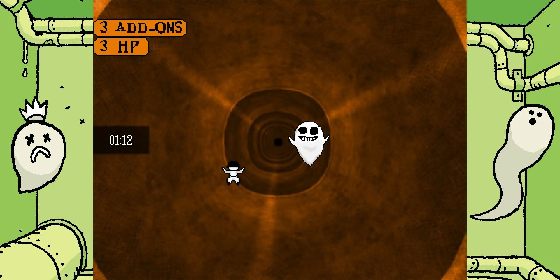 Minigame trượt ống đầy bất ngờ trong Zone 3 của OFF, đòi hỏi sự khéo léo để vượt qua.