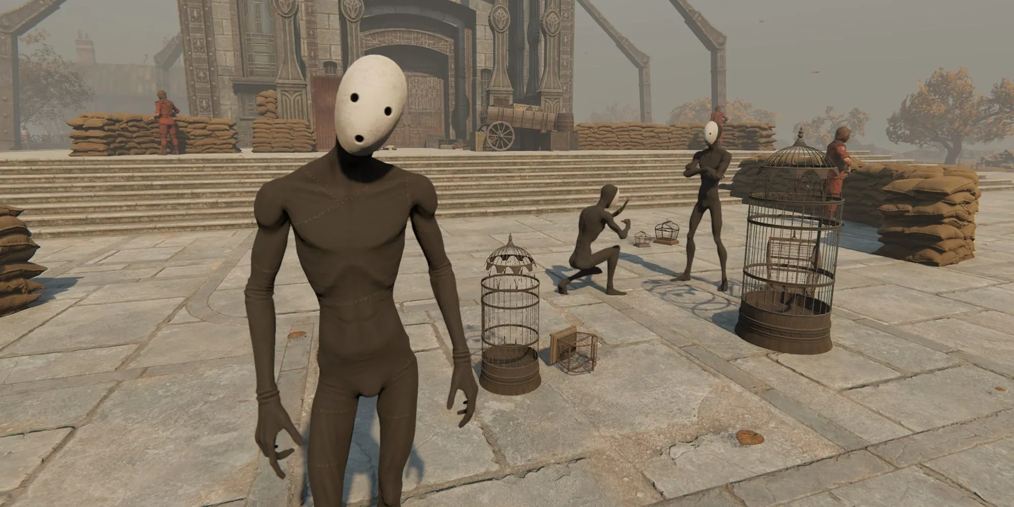 Nhân vật Pathologic 2 trong một khung cảnh u ám