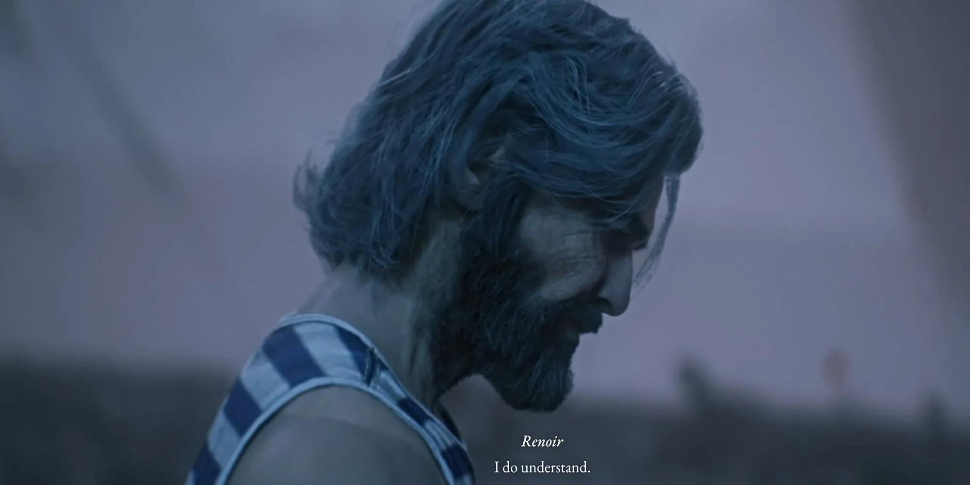 Nhân vật phản diện Renoir bất ngờ xuất hiện trong bộ đồ bơi tại cutscene Clair Obscur Expedition 33