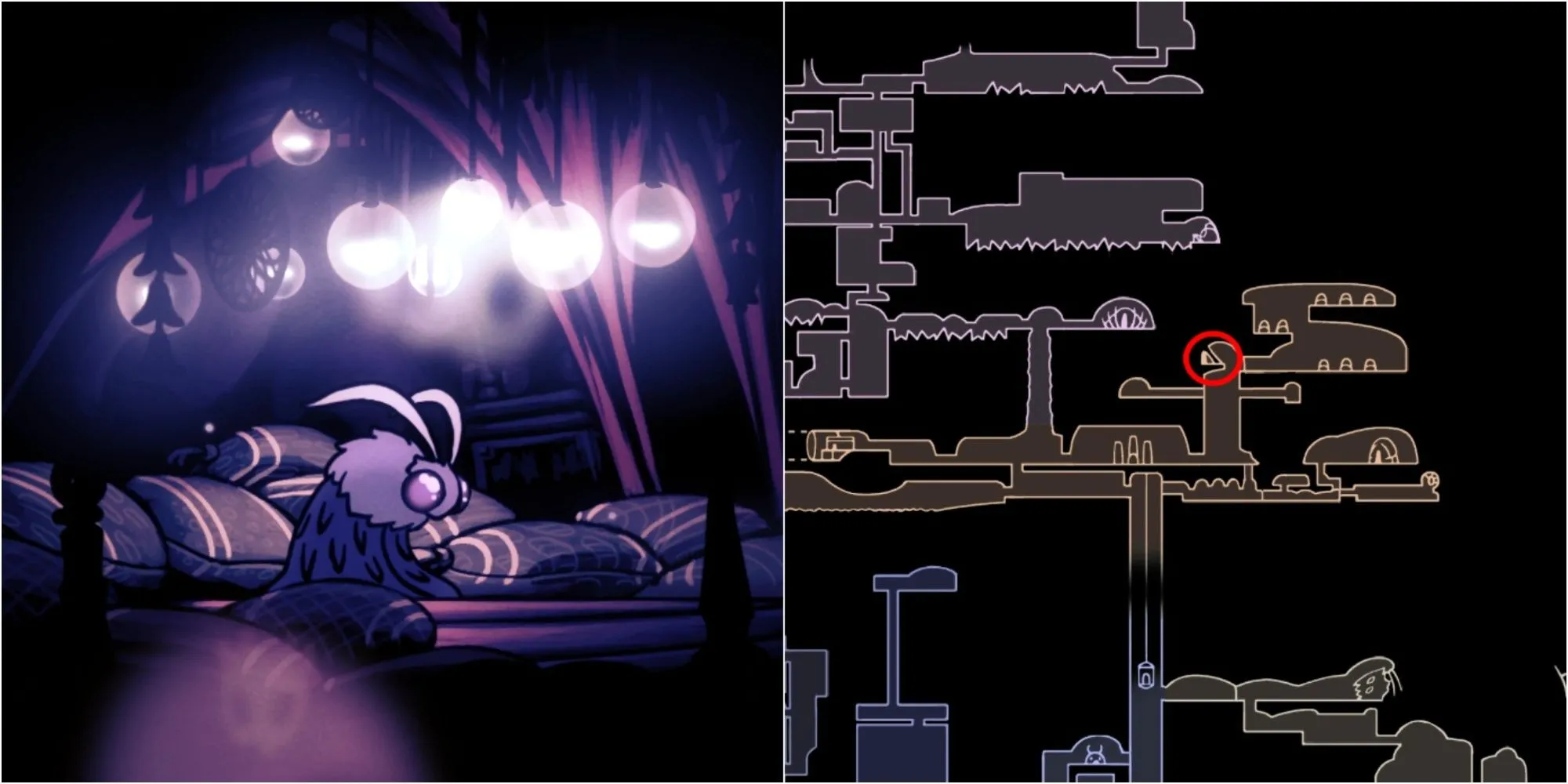 Seer ban tặng mảnh mặt nạ khi thu thập đủ Essence trong Hollow Knight