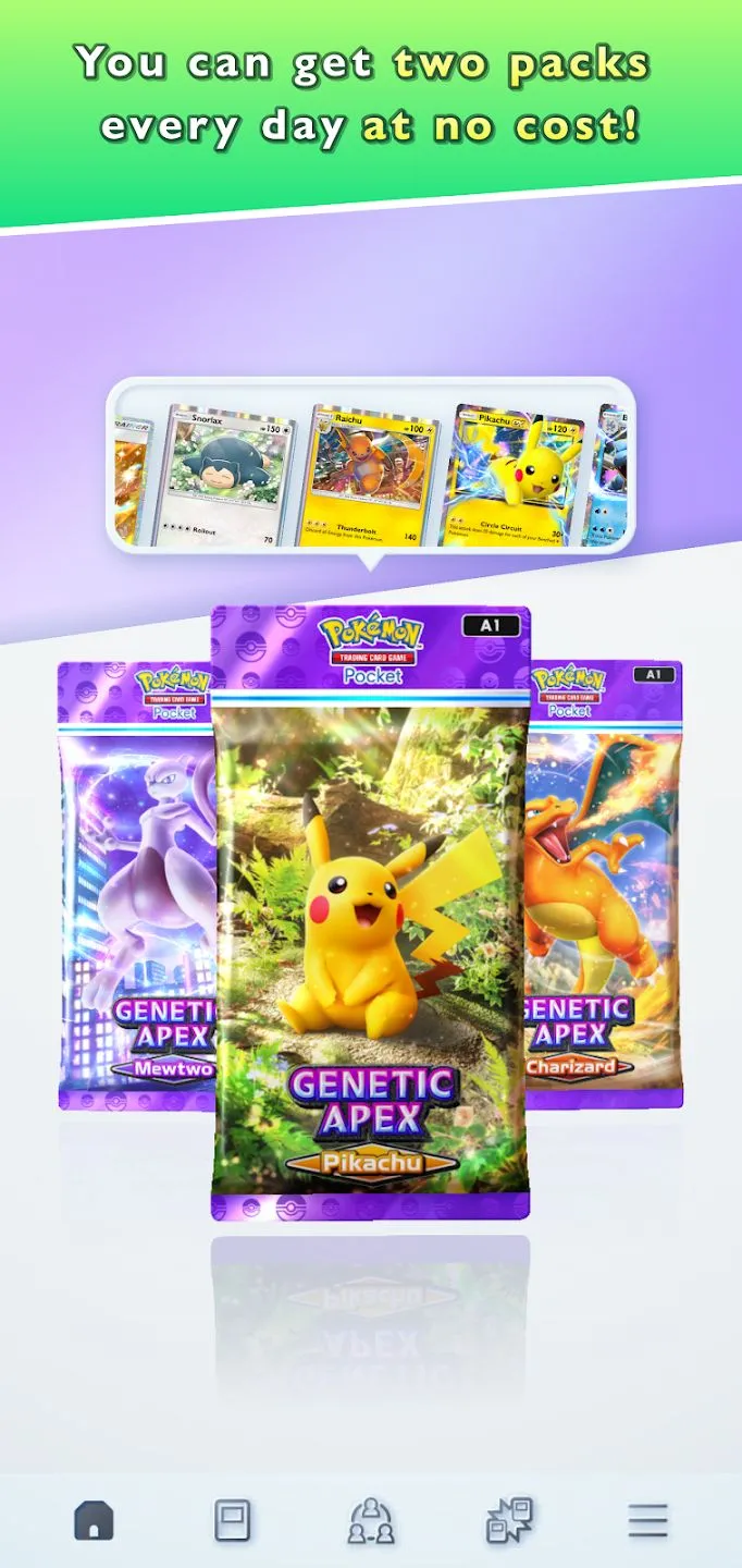 Ảnh cover chính thức của Pokemon TCG Pocket, minh họa giao diện press image của game