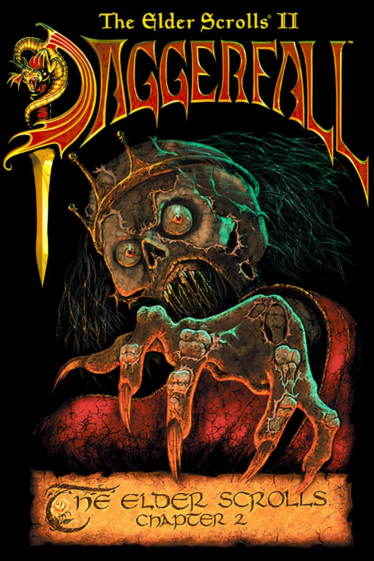 Bản đồ cổ điển và giao diện của The Elder Scrolls II: Daggerfall, minh họa thế giới rộng khổng lồ do procedural tạo ra