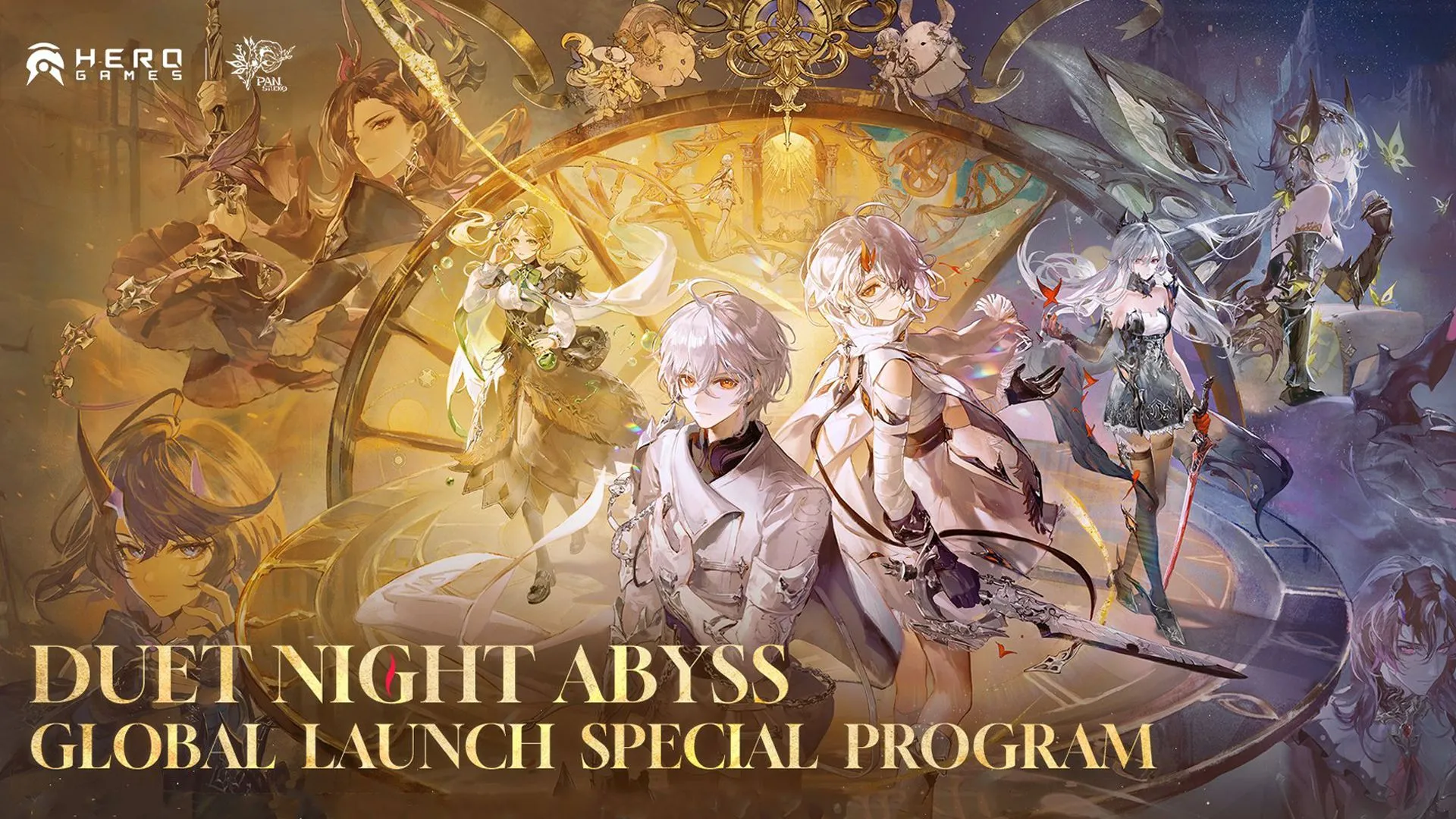 Banner khuyến mãi Duet Night Abyss với mã DNA và phần thưởng đổi quà