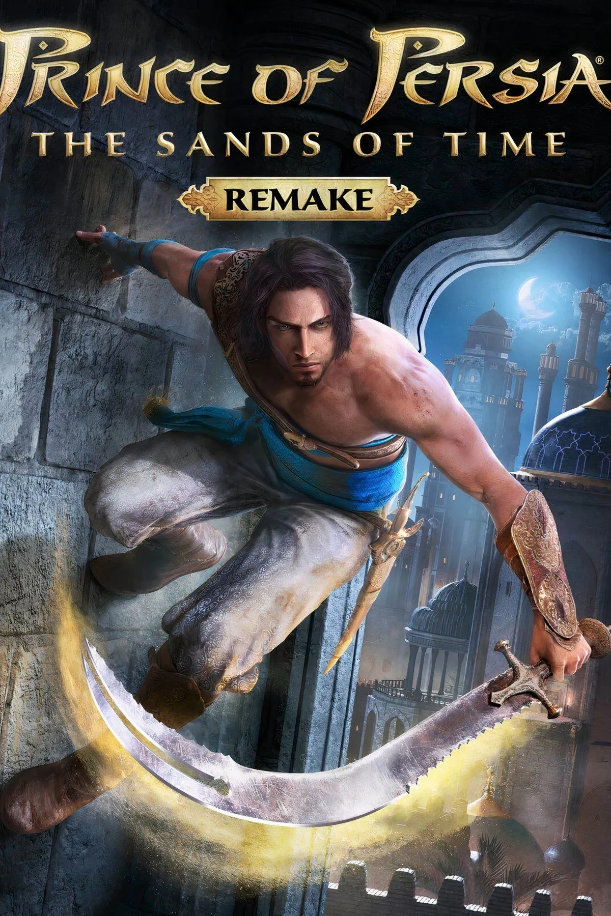 Bìa Prince of Persia: The Sands of Time (2026) gợi không khí cổ tích phương Đông và phong cách phiêu lưu huyền ảo
