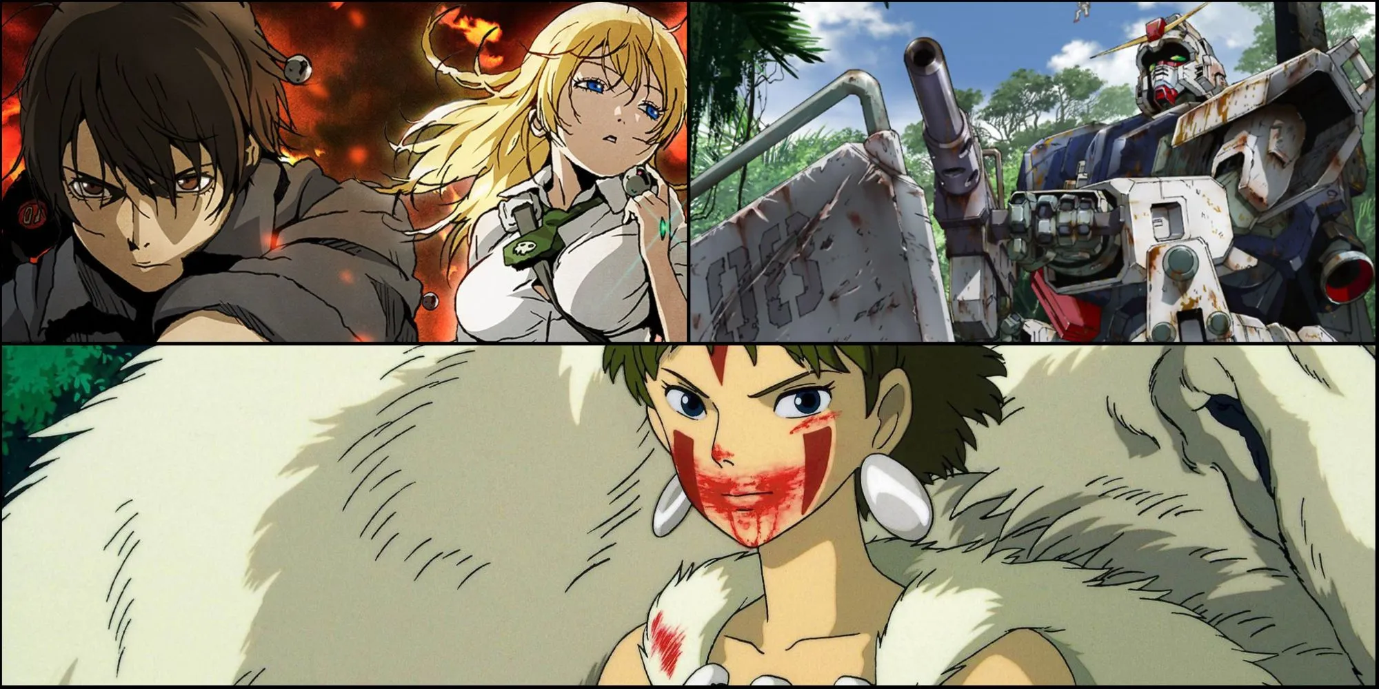 Collage các anime học viện ma thuật nổi bật với phong cách minh họa đa dạng