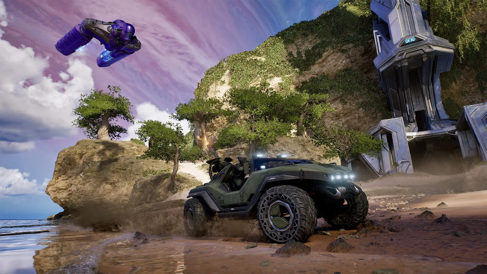 Gameplay The Silent Cartographer với Warthog trong Halo Campaign Evolved demo