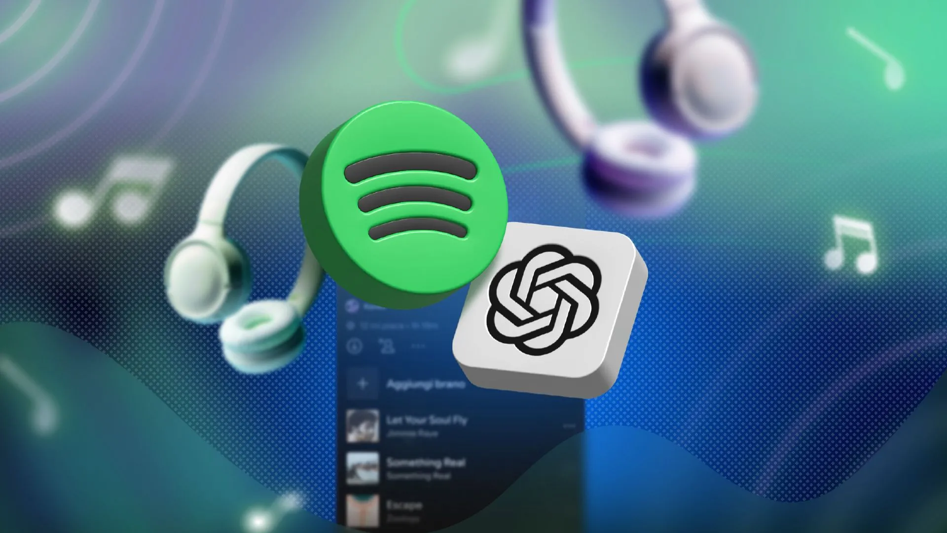 Giao diện tích hợp ChatGPT với Spotify cho phép tạo playlist AI