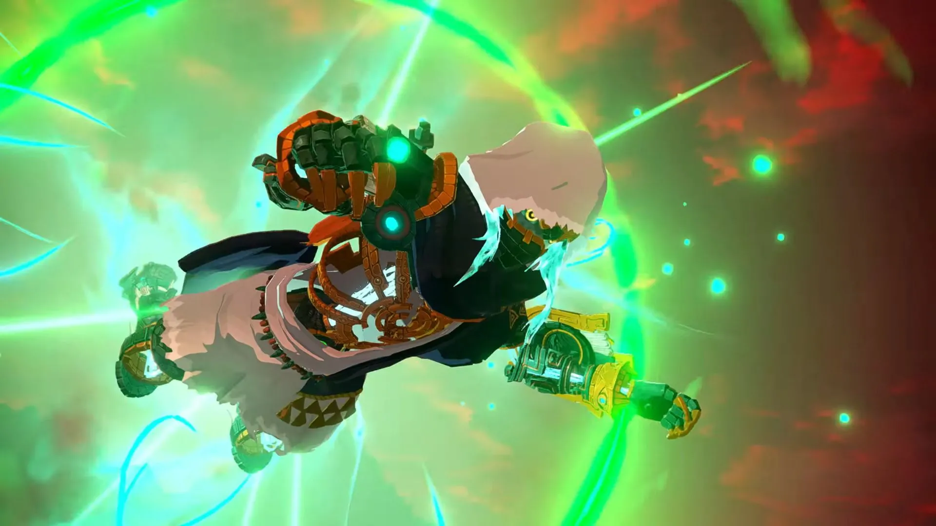 Góc nhìn cận cảnh khuôn mặt của Construct gợi nhớ đến Link trong Hyrule Warriors