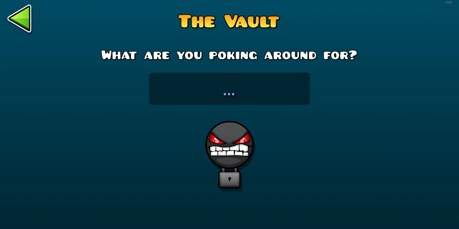 Hình ảnh minh họa mã Vault trong Geometry Dash, các biểu tượng nhân vật và phần thưởng