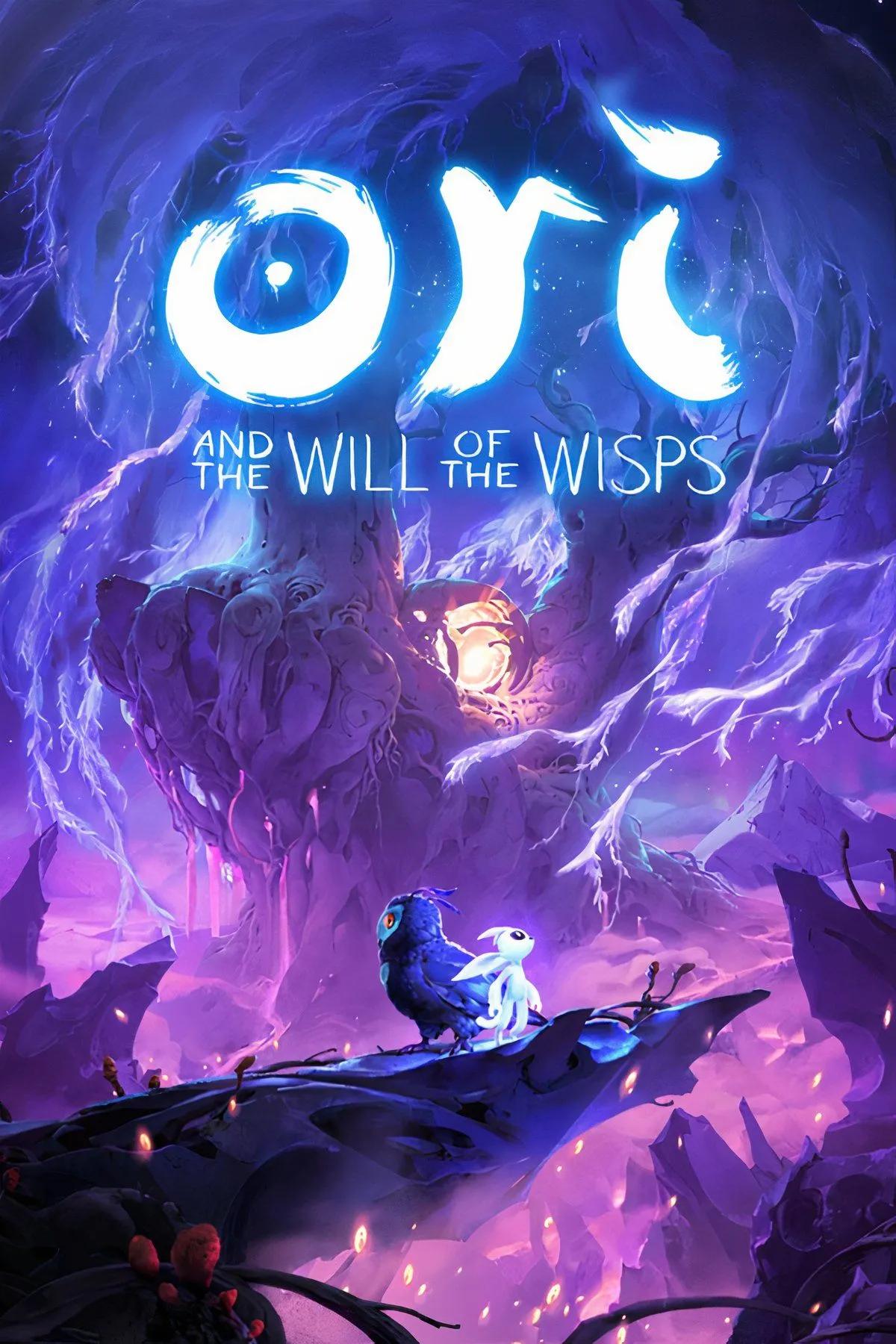 Ori and the Will of the Wisps bìa với phong cách nghệ thuật 3D-2D hòa quyện